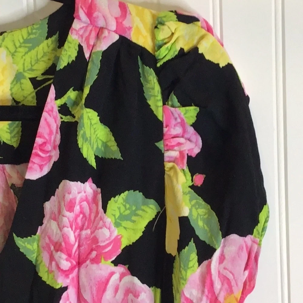 Afrm | Danna Surplice Bodysuit Anthropologie Floral Various Sizes Available - Picture 9 of 10